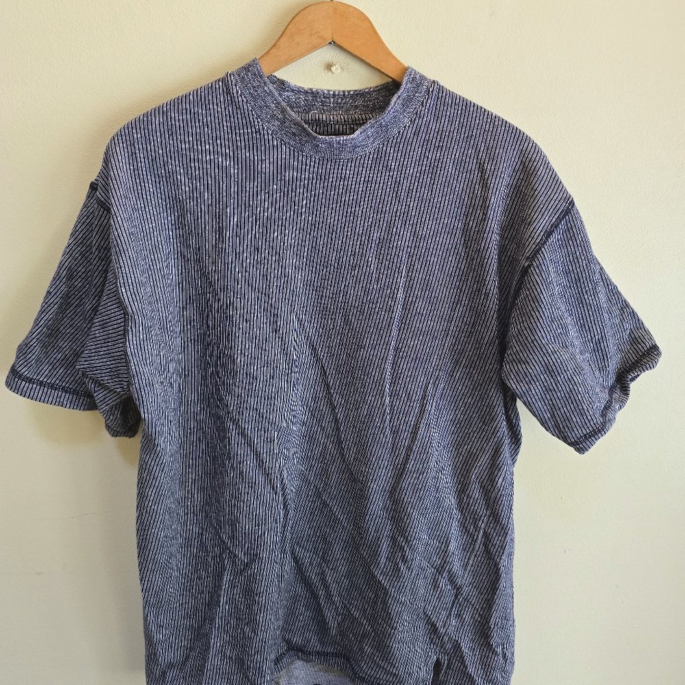 Yves Saint Laurent pour homme - Crew Neck - Blue Short Sleeve T-Shirt